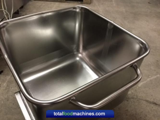 200 Litre Stainless Steel Tote Bin Meat Buggy 
