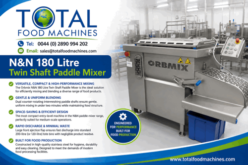 Orbmix 180 Twin Shaft Paddle Mixer